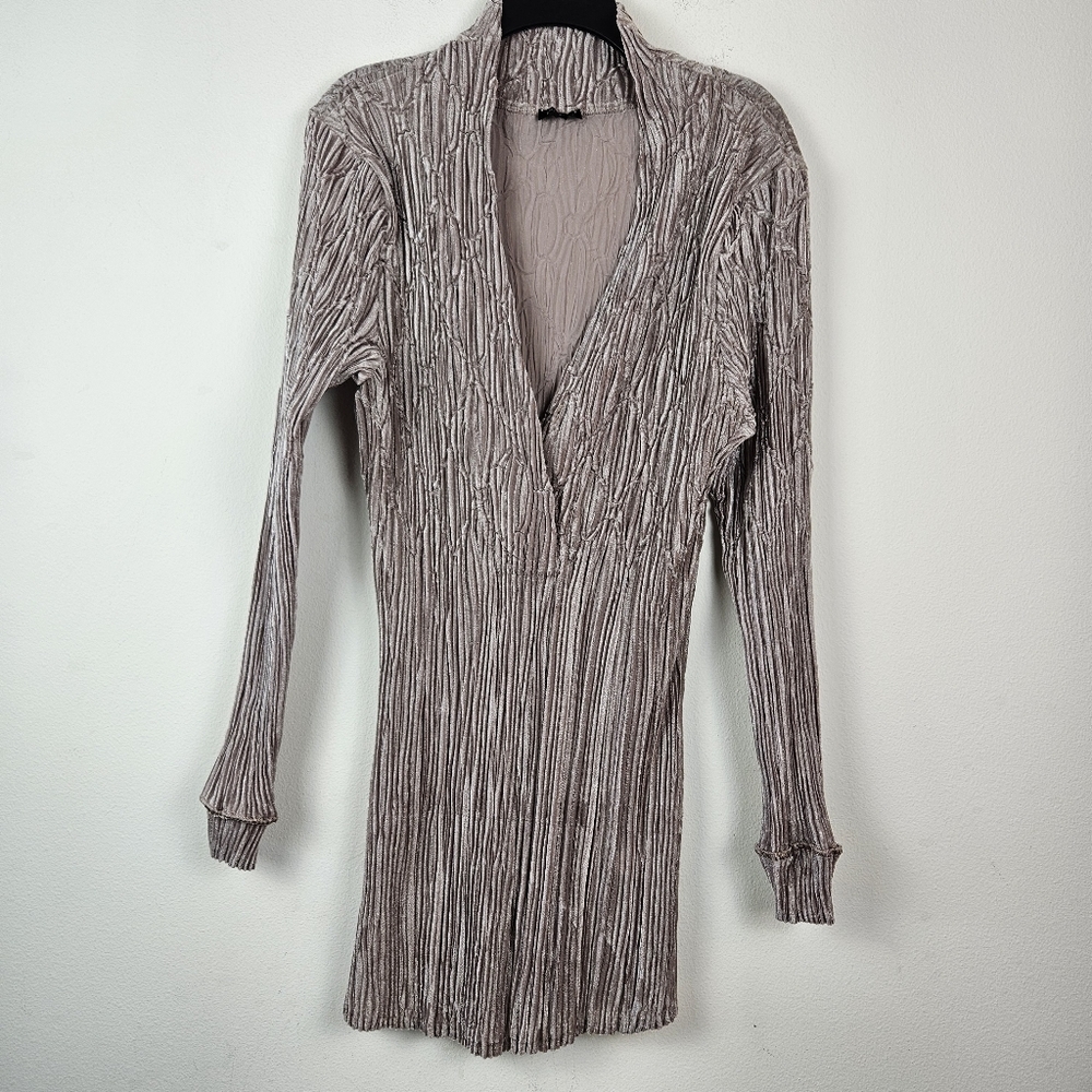 Komarov Size XL Crinkle Top Blouse